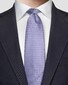 Eton Rich Texture Silk Mini Allover Geometric Pattern Tie Light Purple