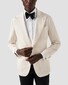 Eton Rich Texture Twill Weave Diagonal Stripe French Cuff Shirt White