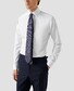 Eton Rich Texture Uni Color Signature Twill Subtle Contrast Details Overhemd Wit