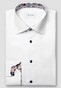 Eton Rich Texture Uni Color Signature Twill Subtle Contrast Details Shirt White