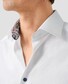 Eton Rich Texture Uni Color Signature Twill Subtle Contrast Details Shirt White