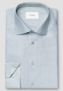 Eton Rich Textured Signature Dobby 3D Texture Overhemd Licht Groen