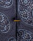 Eton Rich Woven Paisley Pattern Tie Navy