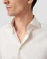 Eton Richt Texture Woven Pin-Dot Dobby Fabric Overhemd Off White