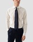 Eton Richt Texture Woven Pin-Dot Dobby Fabric Overhemd Off White