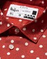 Eton Ringo’s Shirt Dotted Silk Twill Mother of Pearl Buttons Overhemd Rood