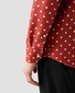 Eton Ringo’s Shirt Dotted Silk Twill Mother of Pearl Buttons Red