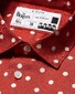 Eton Ringo’s Shirt Mother of Pearl Buttons Silk Twill Red