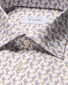 Eton Rossi 1931 Archive Fantasy Peacock Pattern Signature Poplin Shirt Purple