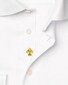 Eton Rossi 1931 Archive Inspired Subtle Front Placket Embriodery Shirt White