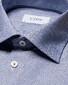 Eton Royal Dobby Elegant Texture Overhemd Donker Blauw