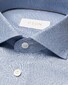 Eton Royal Oxford Luxury New Zealand 120s Merino Wool Shirt Light Blue