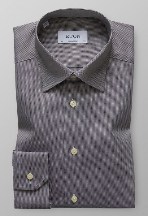 Eton Royal Oxford Overhemd Zwart
