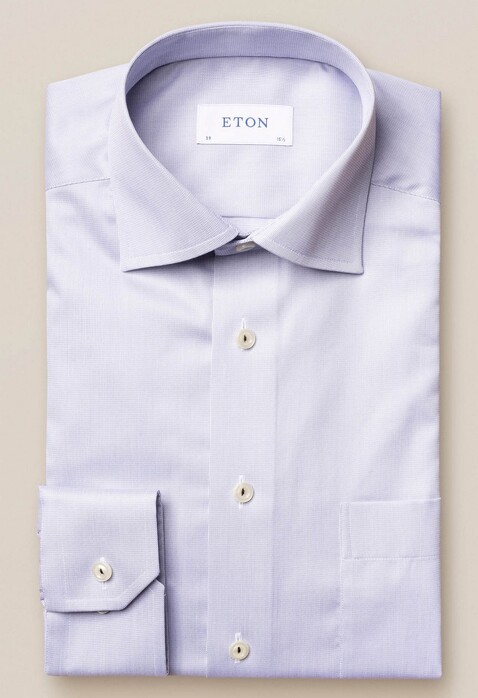 Eton Royal Signature Twill Cutaway Shirt White Melange