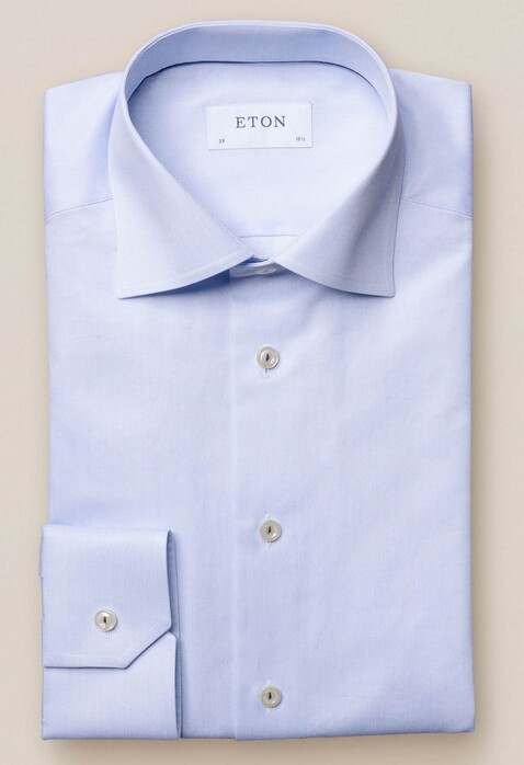 Eton Royal Signature Twill Shirt Light Blue