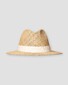 Eton Seagrass Straw Fantasy Band Hat Light Brown-Off White