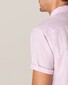 Eton Seersucker Structure Resort Short Sleeve Overhemd Licht Roze