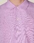 Eton Seersucker Structure Resort Short Sleeve Overhemd Roze