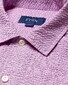 Eton Seersucker Structure Resort Short Sleeve Shirt Pink