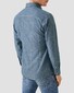 Eton Semi-Solid Chambray Denim Button-Down Collar Overhemd Dark Denim Blue