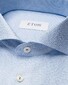 Eton Semi Solid Extreme Cutaway Organic Cotton Signature Twill Overhemd Licht Blauw