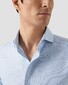 Eton Semi Solid Extreme Cutaway Organic Cotton Signature Twill Overhemd Licht Blauw