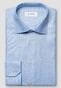 Eton Semi-Solid Faux-Uni Organic Cotton Signature Twill Overhemd Licht Blauw