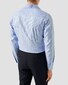 Eton Semi-Solid Faux-Uni Organic Cotton Signature Twill Overhemd Licht Blauw