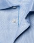 Eton Semi-Solid Faux-Uni Organic Cotton Signature Twill Overhemd Licht Blauw