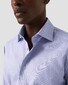 Eton Semi-Solid Faux-Uni Organic Cotton Signature Twill Overhemd Licht Paars