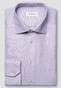 Eton Semi-Solid Faux-Uni Organic Cotton Signature Twill Overhemd Roze