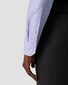 Eton Semi Solid Faux-Uni Signature Twill Organic Cotton Overhemd Licht Paars