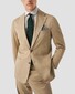 Eton Semi-Solid Fine Twill Luxury Organic Extra Long Staple Cotton Overhemd Beige