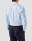 Eton Semi-Solid Fine Twill Organic Cotton Melange Yarn Shirt Light Blue