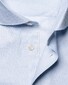 Eton Semi-Solid Fine Twill Organic Cotton Melange Yarn Shirt Light Blue