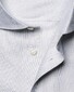 Eton Semi-Solid Fine Twill Organic Cotton Melange Yarn Shirt Light Grey