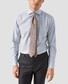 Eton Semi-Solid Fine Twill Organic Cotton Melange Yarn Shirt Light Grey