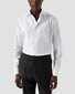 Eton Semi-Solid Fine Twill Organic Cotton Melange Yarn Shirt White