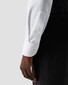 Eton Semi-Solid Fine Twill Organic Cotton Melange Yarn Shirt White