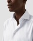 Eton Semi-Solid Fine Twill Organic Cotton Melange Yarn Shirt White