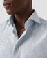 Eton Semi-Solid Rich Texture Cotton Cashmere Silk Shirt Light Blue