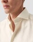 Eton Semi-Solid Rich Texture Cotton Cashmere Silk Shirt Off White