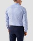 Eton Semi Solid Rich Textured Twill Organic Cotton Overhemd Licht Blauw