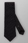 Eton Shantung Cotton Silk Tie Black Melange Dark