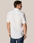 Eton Short Sleeve Lighweight Albini Subtle Textured Linen Shirt White