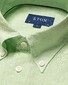 Eton Short Sleeve Lighweight Albini Subtle Textured Linnen Overhemd Licht Groen