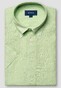 Eton Short Sleeve Lighweight Albini Subtle Textured Linnen Overhemd Licht Groen