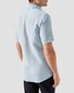 Eton Short Sleeve Uni Organic Linen Shirt Light Blue
