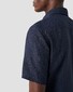 Eton Short Sleeve Uni Organic Linen Shirt Navy
