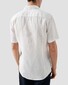 Eton Short Sleeve Uni Organic Linnen Overhemd Wit